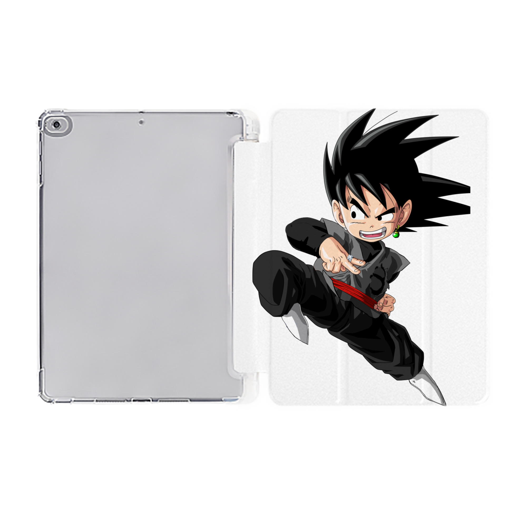 （画像用） ドラゴンボール 孫悟空（そん ごくう）Son Goku カカロット DRAGON BALL Kakarotto IPad ケース ペン収納付き 三つ折りスタンド PUレザー×シリコン 対応機種9.5/10.5/10.9インチ